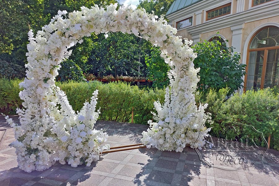 Белая свадебная арка, город Пушкин