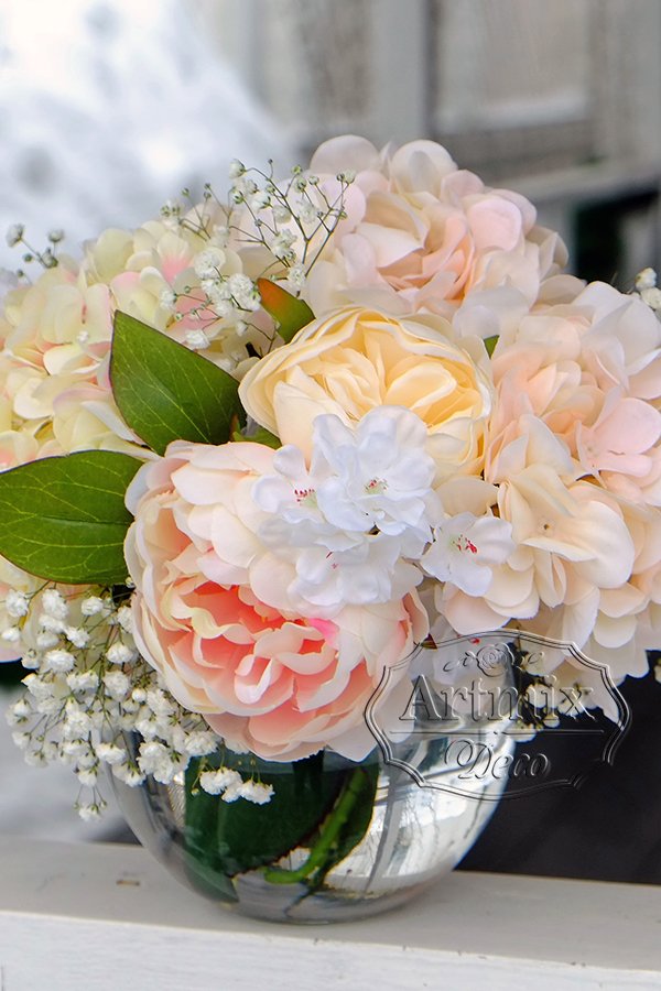 Цветы в оформлении свадьбы и столов гостей