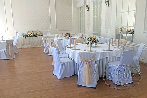 Свадебное оформление зала в особняке Брюллова