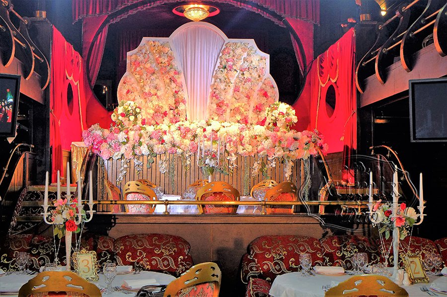 Оформление свадебного зала на фрегате Благодать в ресторане "Империя страсти"