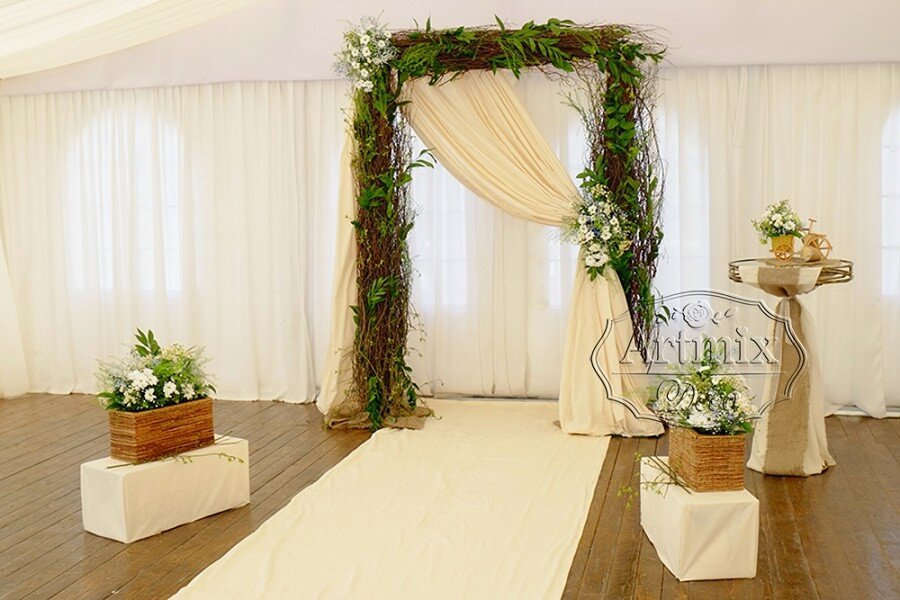 Свадебная арка в стиле Рустик