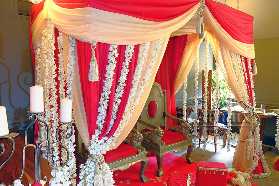 Свадьба в индийском стиле под шатром
