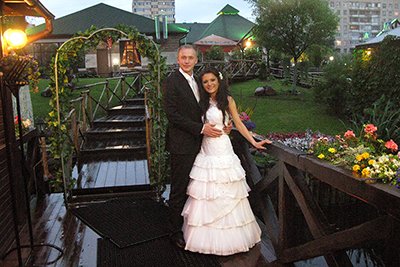 Оформление свадебной беседки в ресторане "Чинар", 23 июля 2012 года